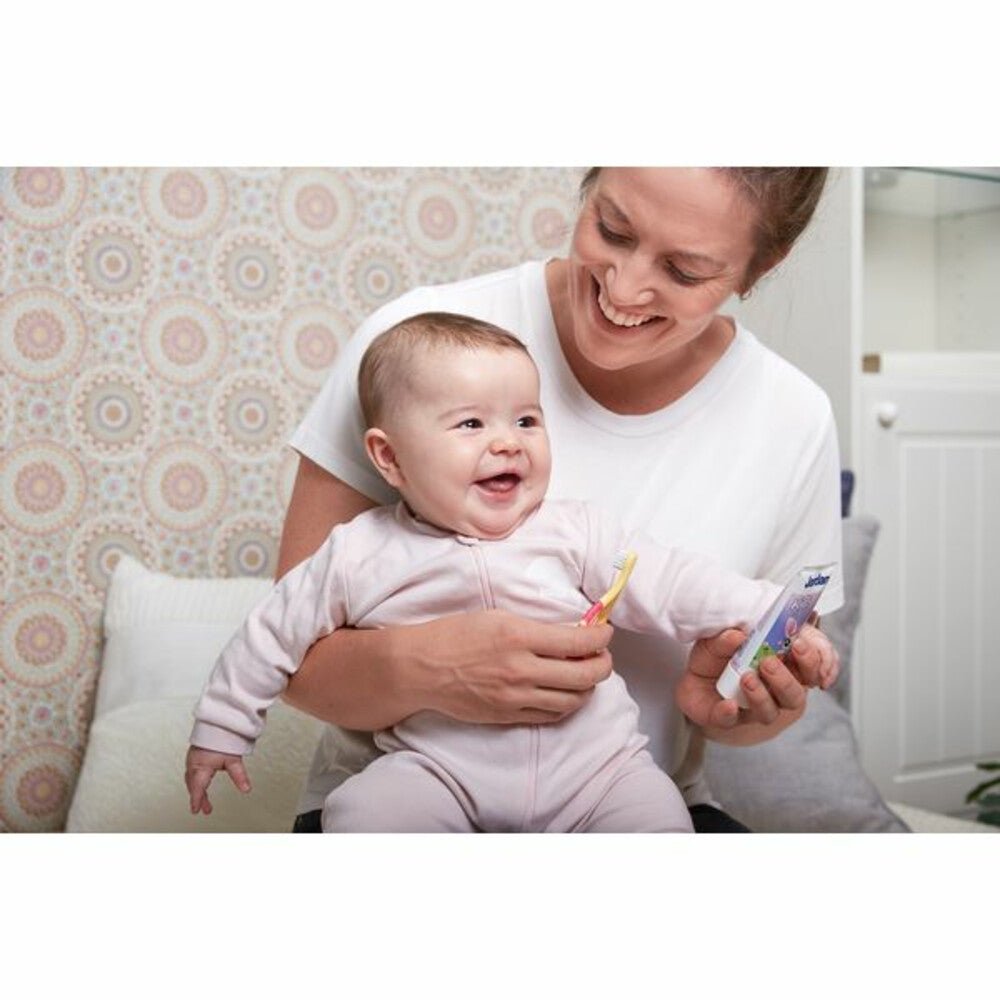Jordan Kindertandenborstel Step 1 Baby (0 - 2 Jaar) – Zacht & Veilig, Blauw - ShopThuis